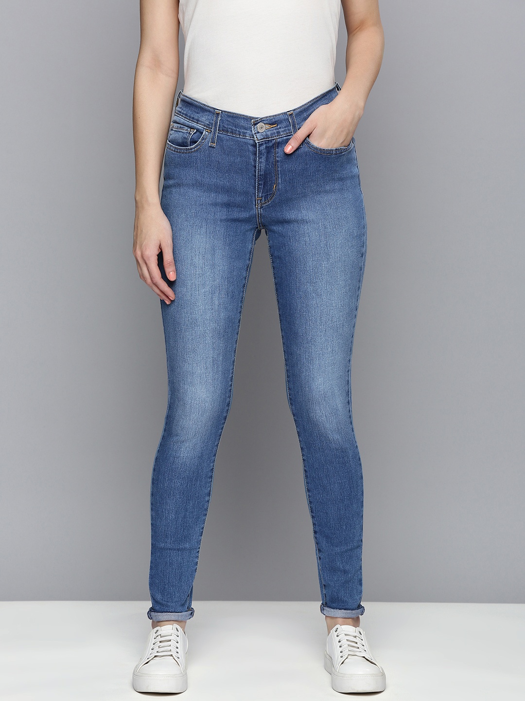 

Levis Women Blue 710 Super Skinny Fit Heavy Fade Stretchable Jeans