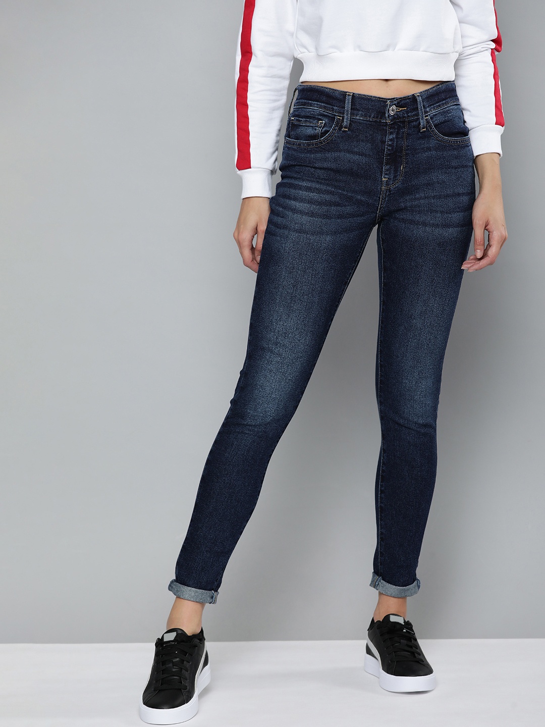 

Levis Women Blue 710 Super Skinny Fit Light Fade Stretchable Jeans