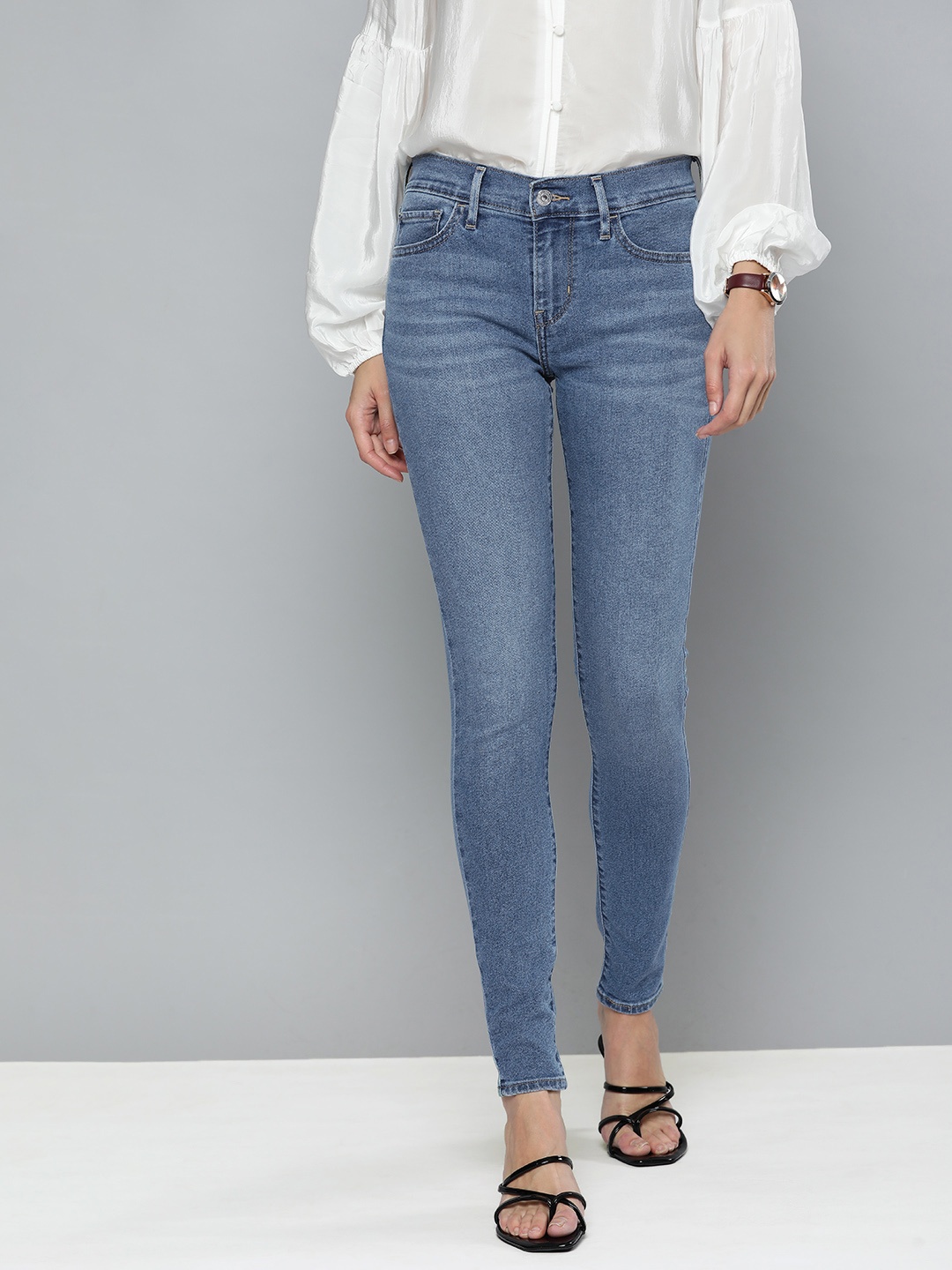 

Levis Women Blue 710 Super Skinny Fit Light Fade Stretchable Jeans