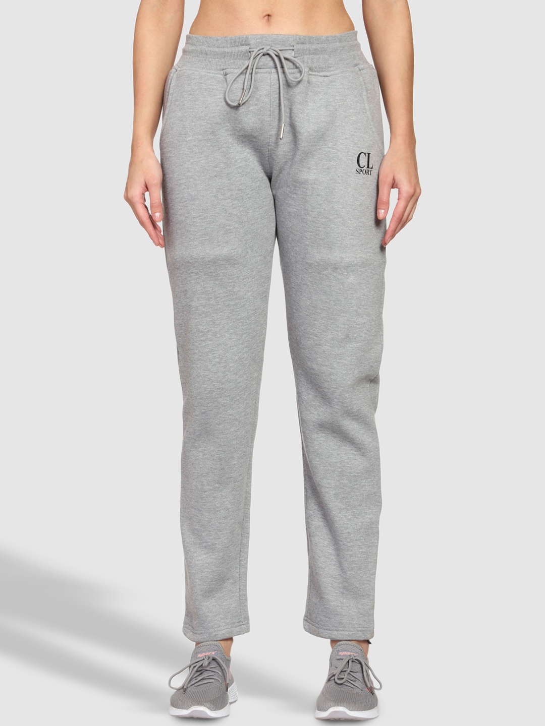 

CL SPORT Woman Grey Solid Track Pants