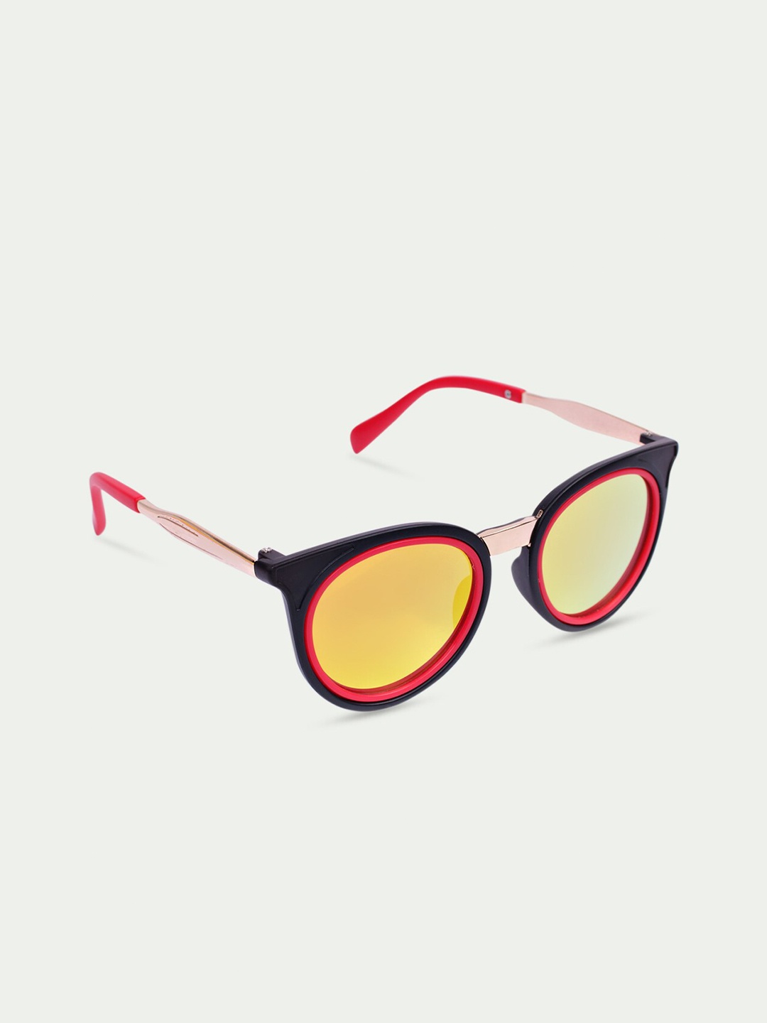 

DukieKooky Kids Yellow Lens & Black Oval Sunglasses with UV Protected Lens DKSG332D