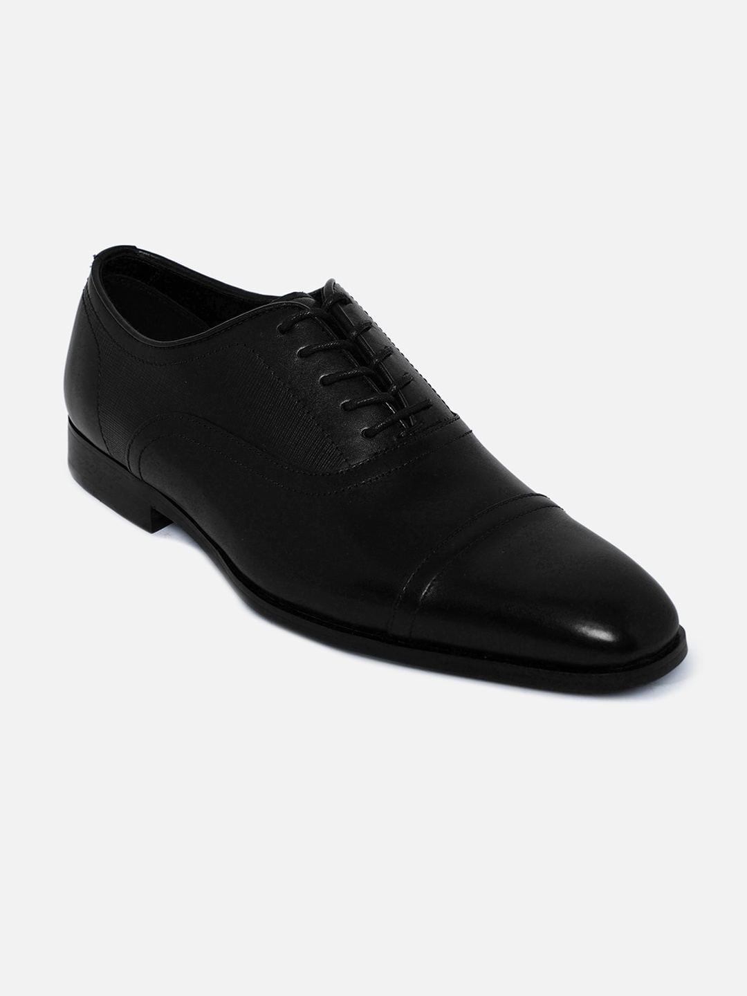

ALDO Men Black Leather Oxfords