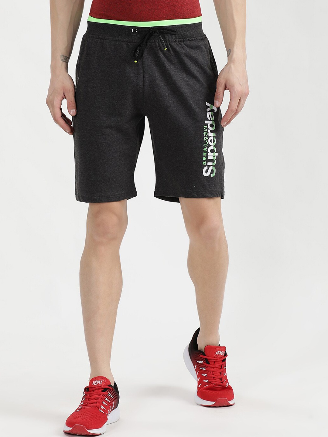 

V2 Value & Variety Men Grey Printed Sports Shorts