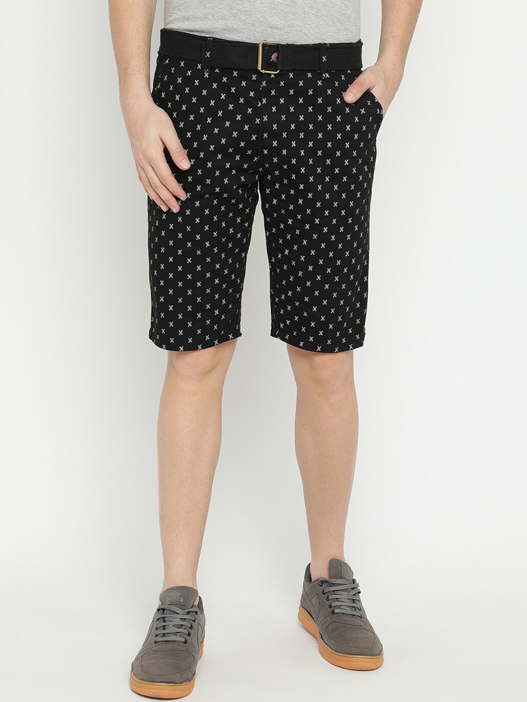 

V2 Value & Variety Men Black Printed Shorts