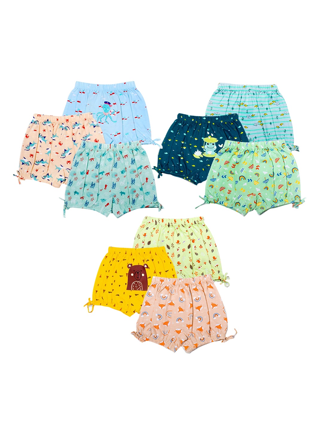 

SuperBottoms Kids Set of 9 Multi SuperSoft Ultra-Breathable Sustainable Bloomer 2-3years