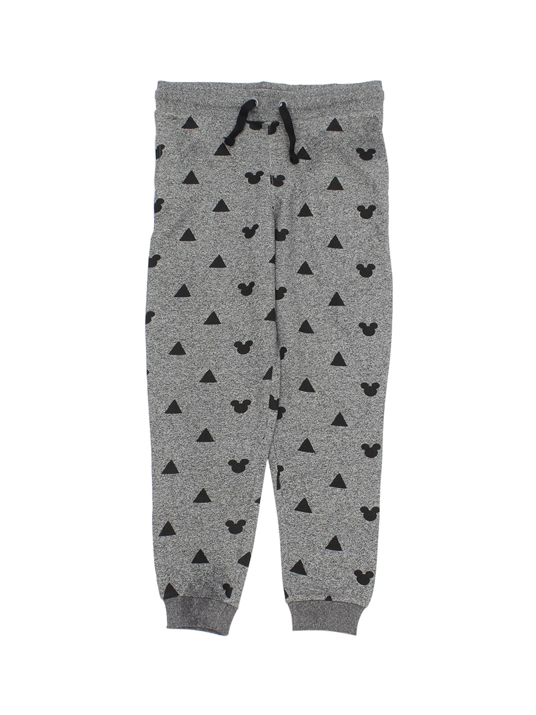 

Lil Lollipop Kids Grey & Black Printed Pure Cotton Joggers