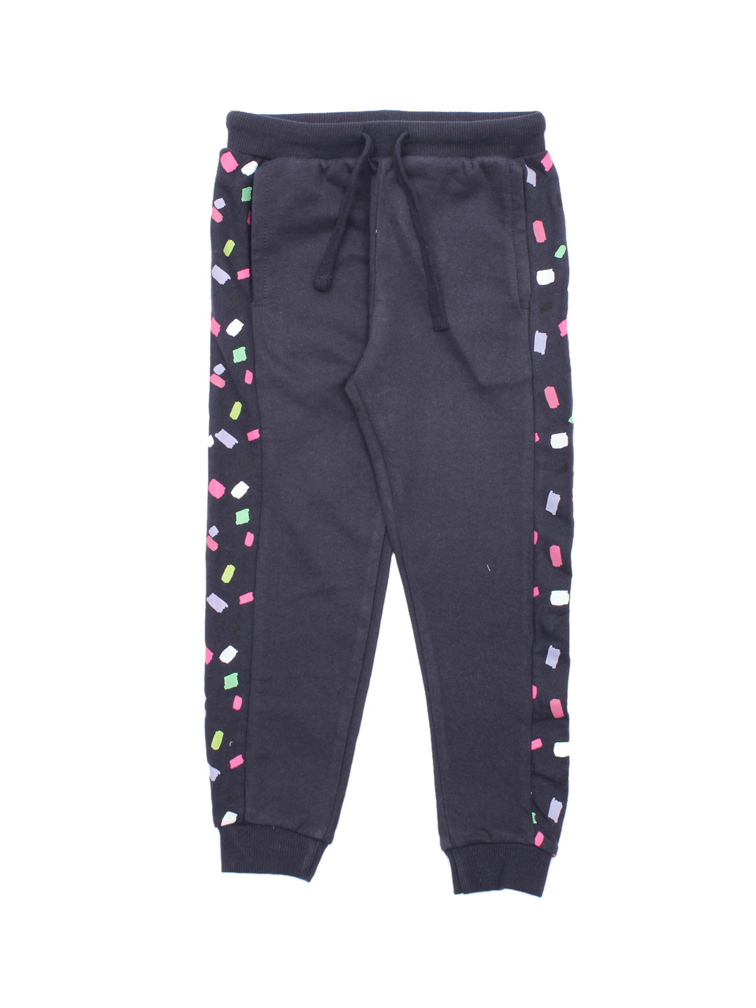 

Lil Lollipop Kids Navy Blue Solid Pure Cotton Joggers