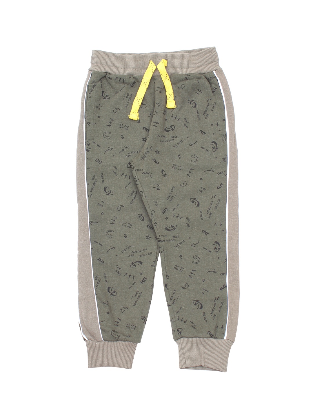 

Lil Lollipop Kids Green Printed Track Pants