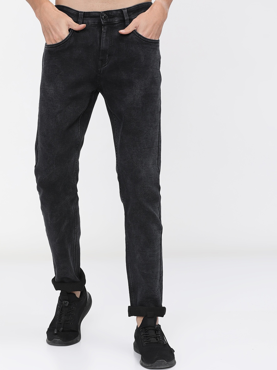 

HIGHLANDER Men Black Slim Fit Stretchable Jeans