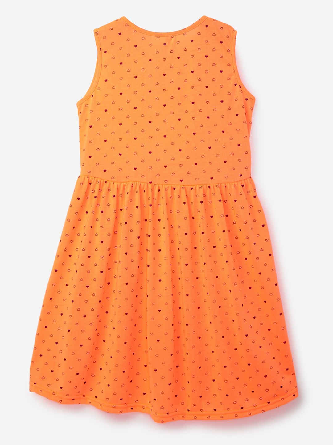 

YK Orange & Black Printed Dress