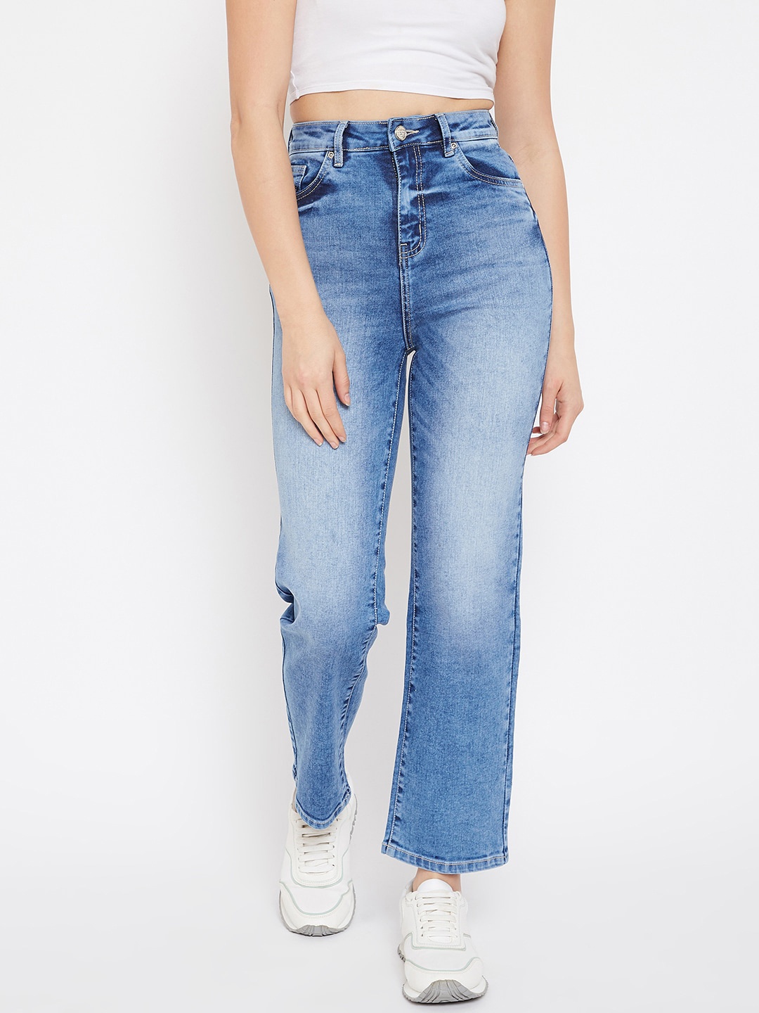 

Madame Women Blue Heavy Fade Jeans