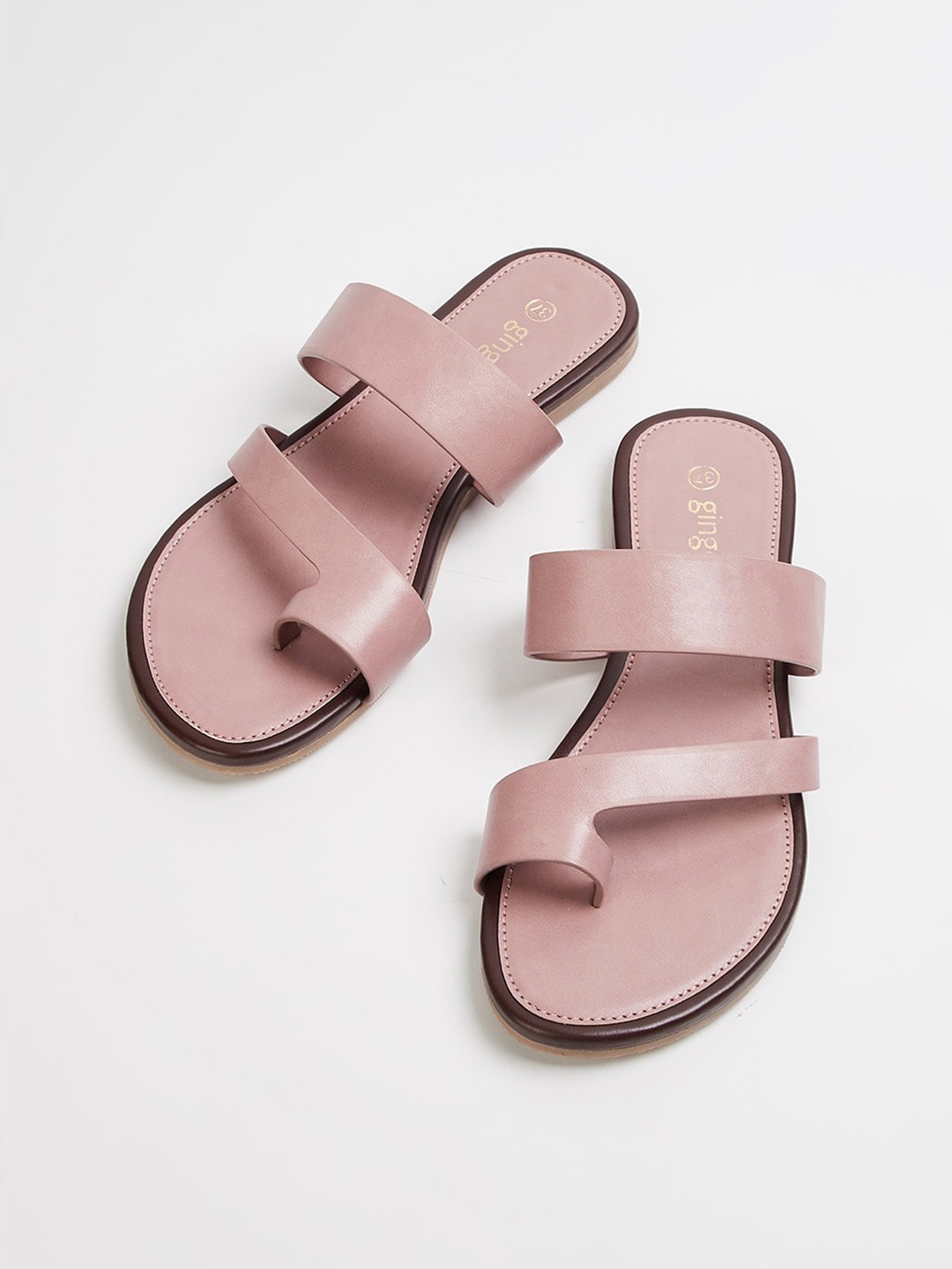 

Ginger by Lifestyle Women Pink One Toe Flats