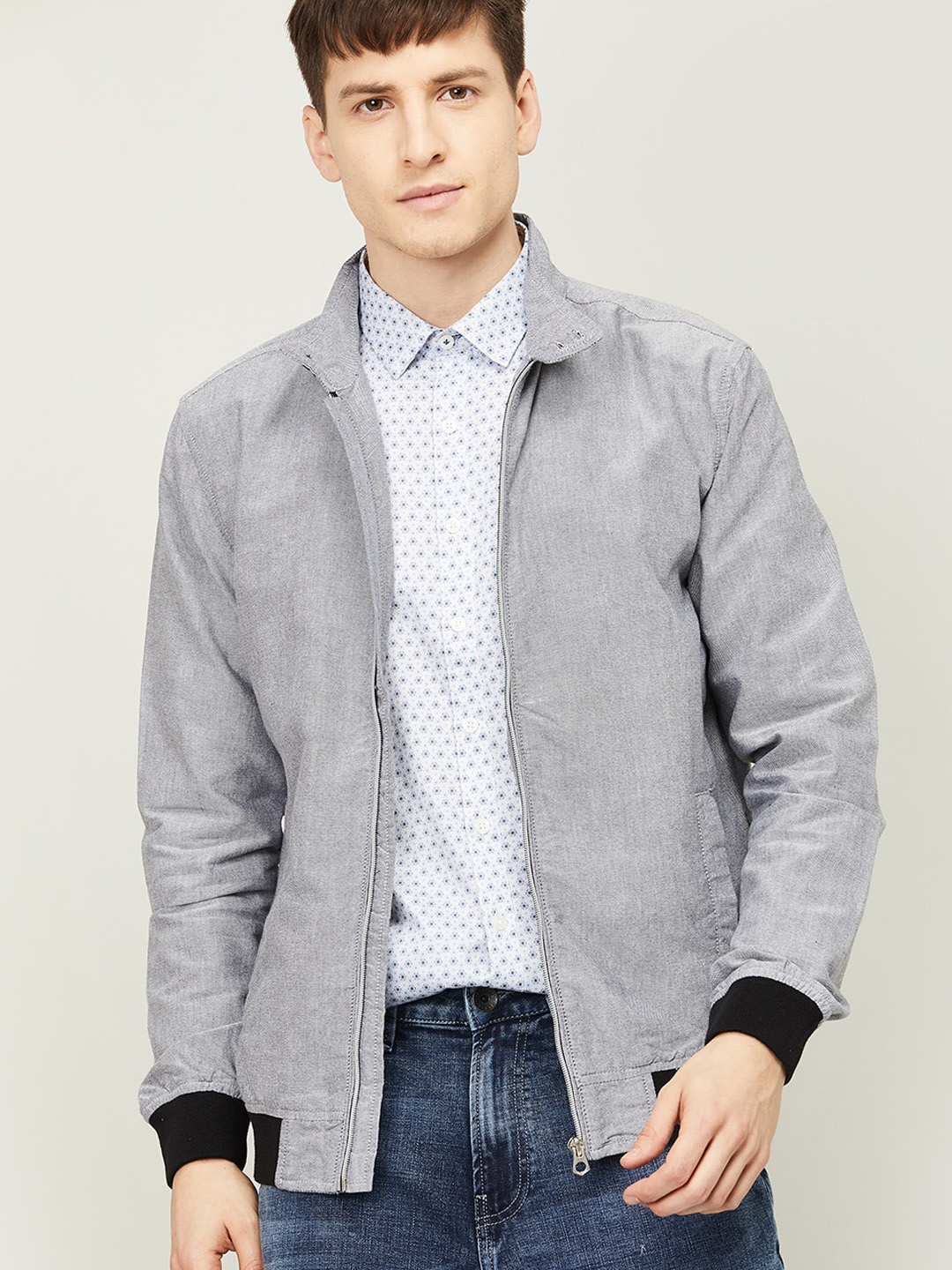 

Fame Forever by Lifestyle Men Black Tailored Jacket with Patchwork
