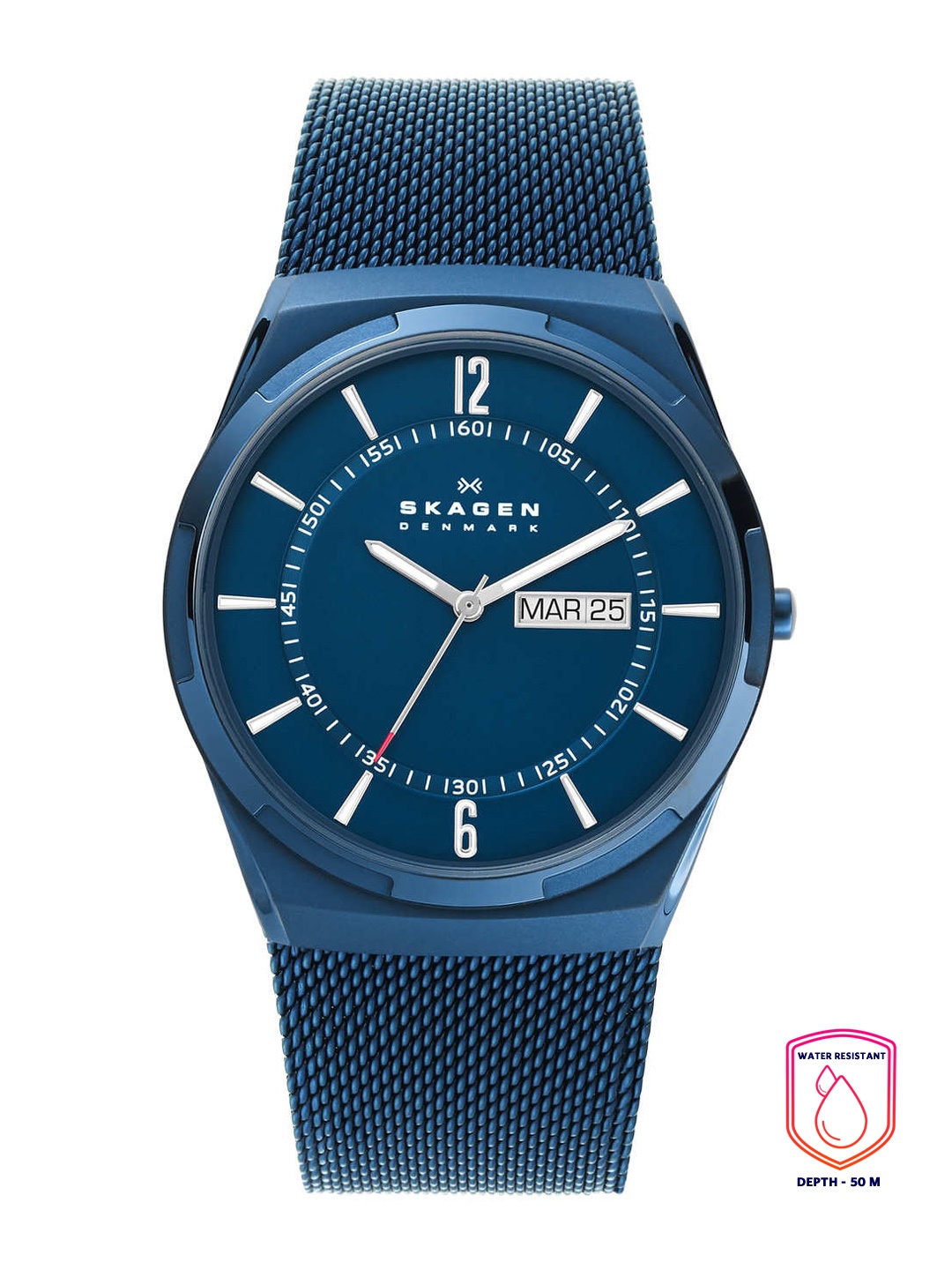 

SKAGEN Men Blue Stainless Steel Bracelet Style Analogue Watch SKW6788