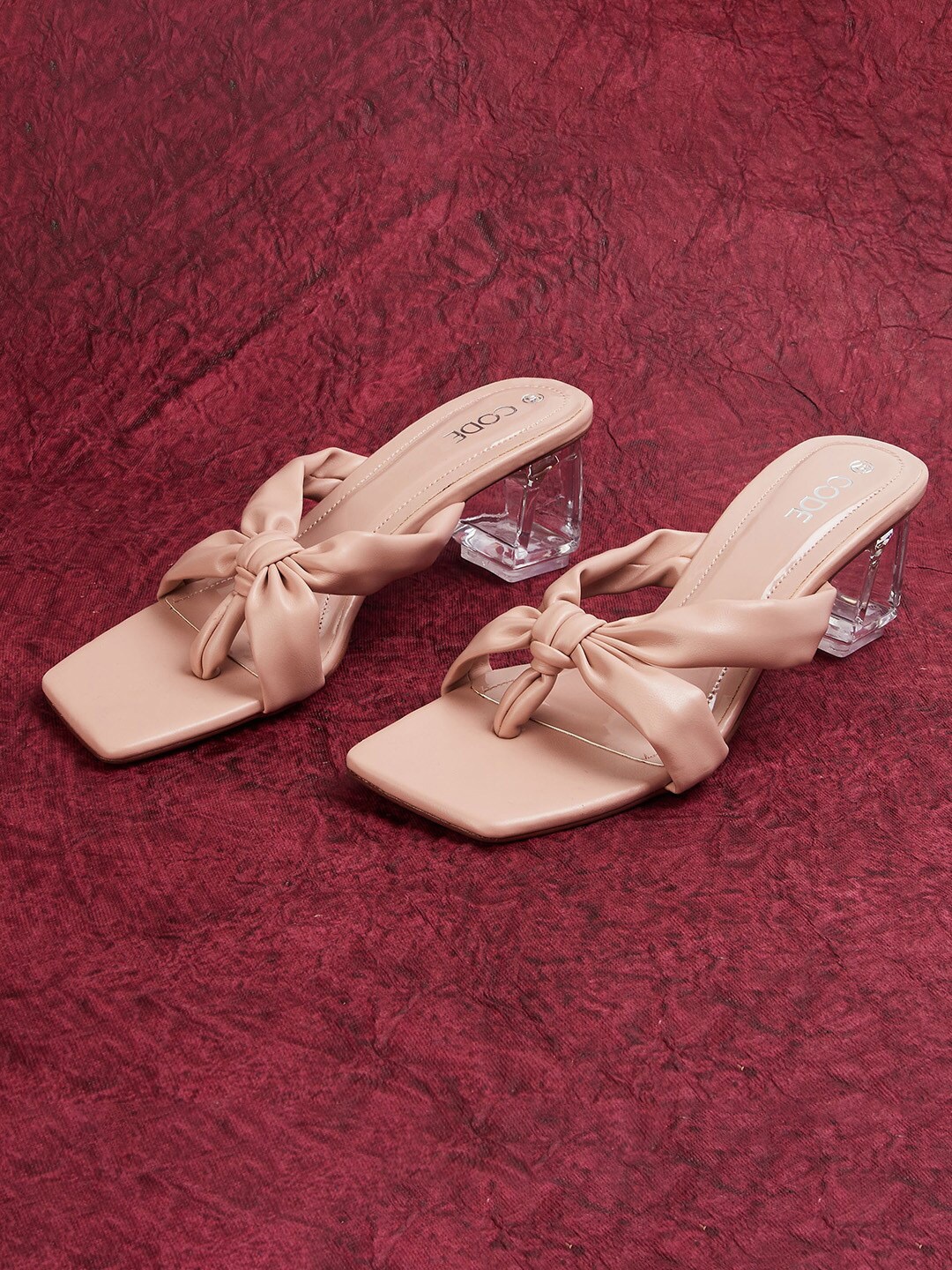 

CODE by Lifestyle Pink Block Sandals