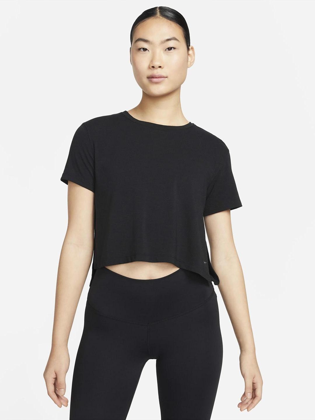

Nike Women Black Yoga T-shirt