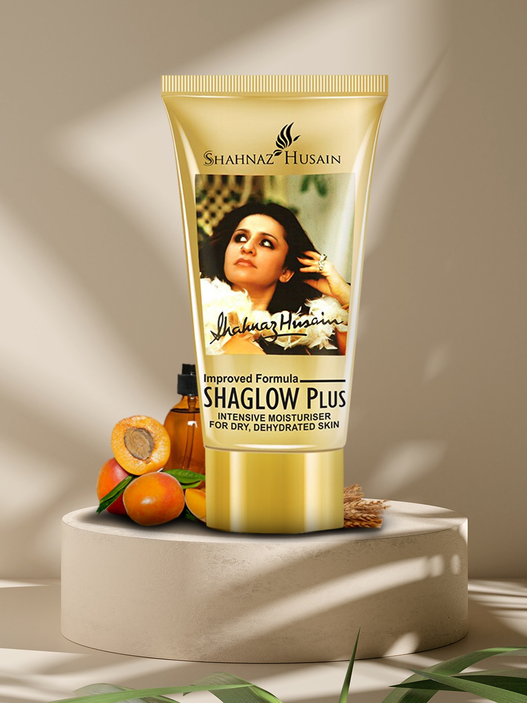 

Shahnaz Husain Shaglow Plus Intensive Moisturiser For Dry Dehydrated Skin - 40 g, White