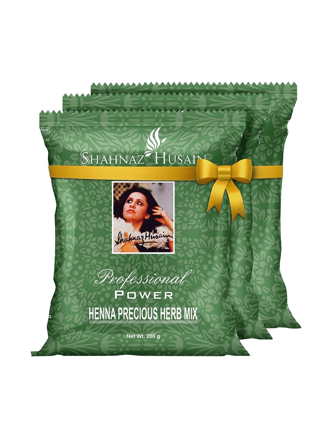 

Shahnaz Husain Pack of 3 Henna Precious Herb Mix, Green