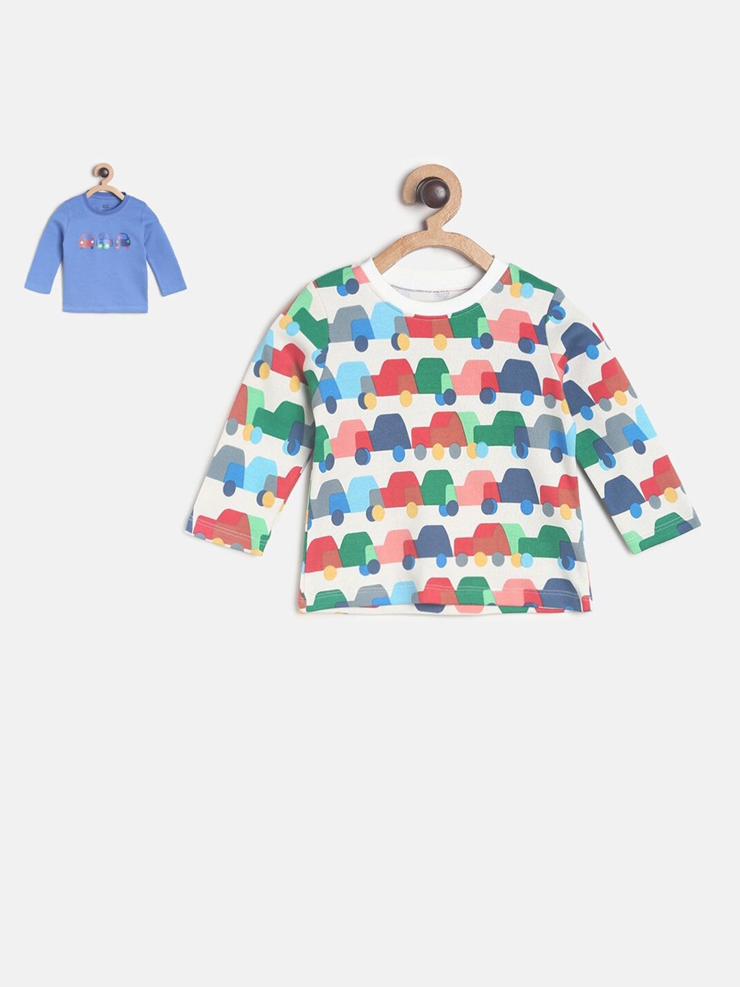 

MINI KLUB Boys Multicoloured Pack Of 2 Printed T-shirt, Multi