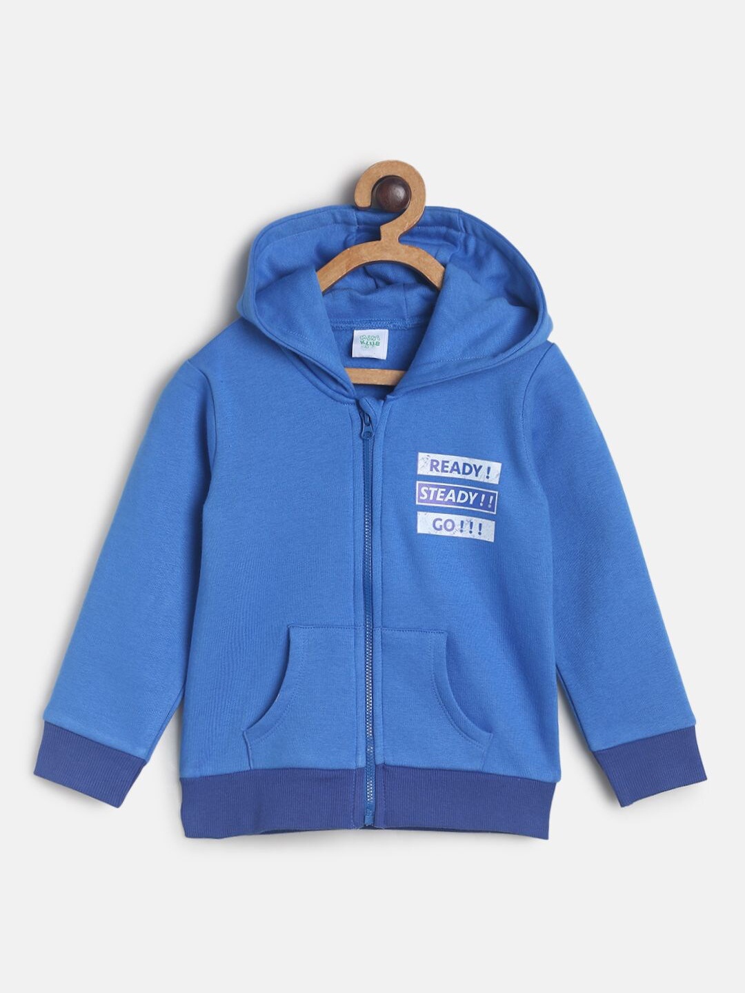 

MINI KLUB Boys Blue Solid Lightweight Sweatshirt