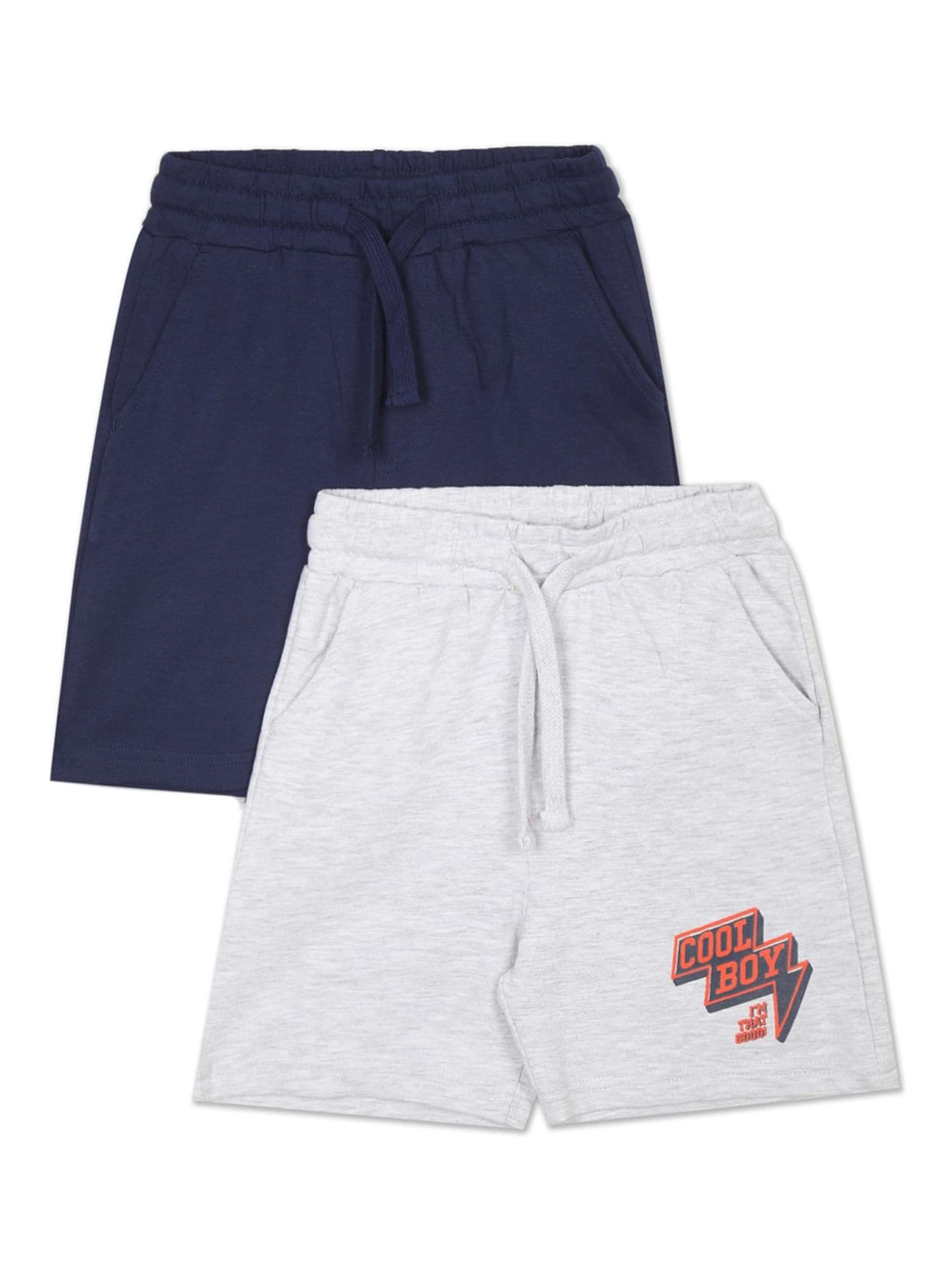 

Donuts Boys Pack of 2 Solid Shorts, Navy blue