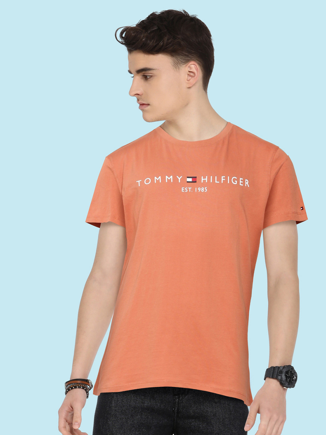 

Tommy Hilfiger Boys Brown Printed Organic Cotton T-shirt