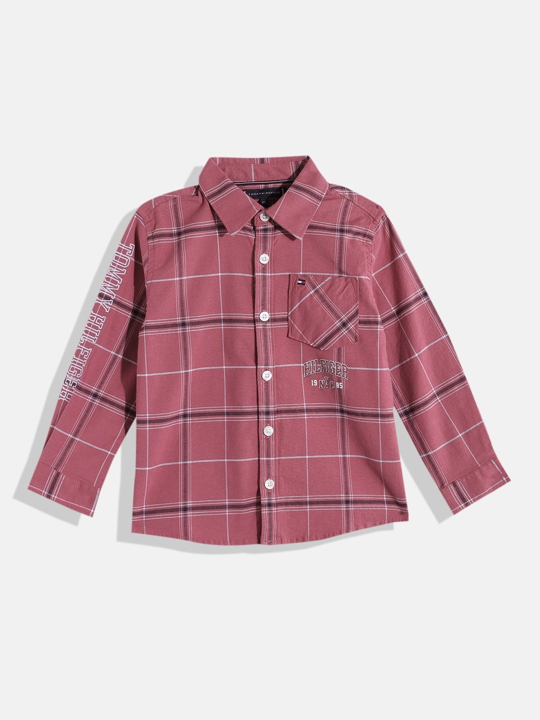 

Tommy Hilfiger Boys Tartan Checked Casual Shirt, Rose