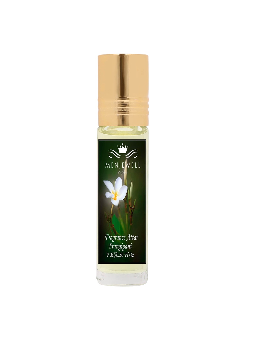 

Menjewell Fragrance Frangipani Long Lasting Attar/Perfume 9ml, Transparent