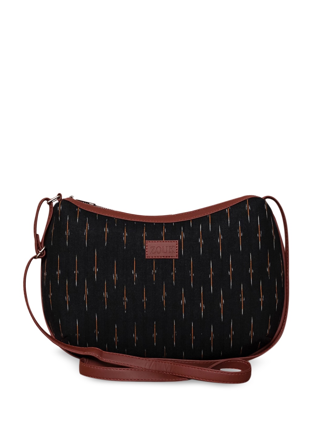 

ZOUK Black Structured Sling Bag