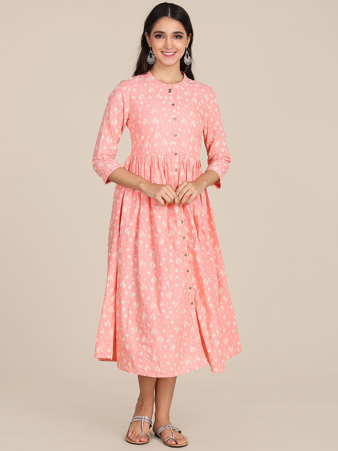 

Karigari Pink Floral Dress