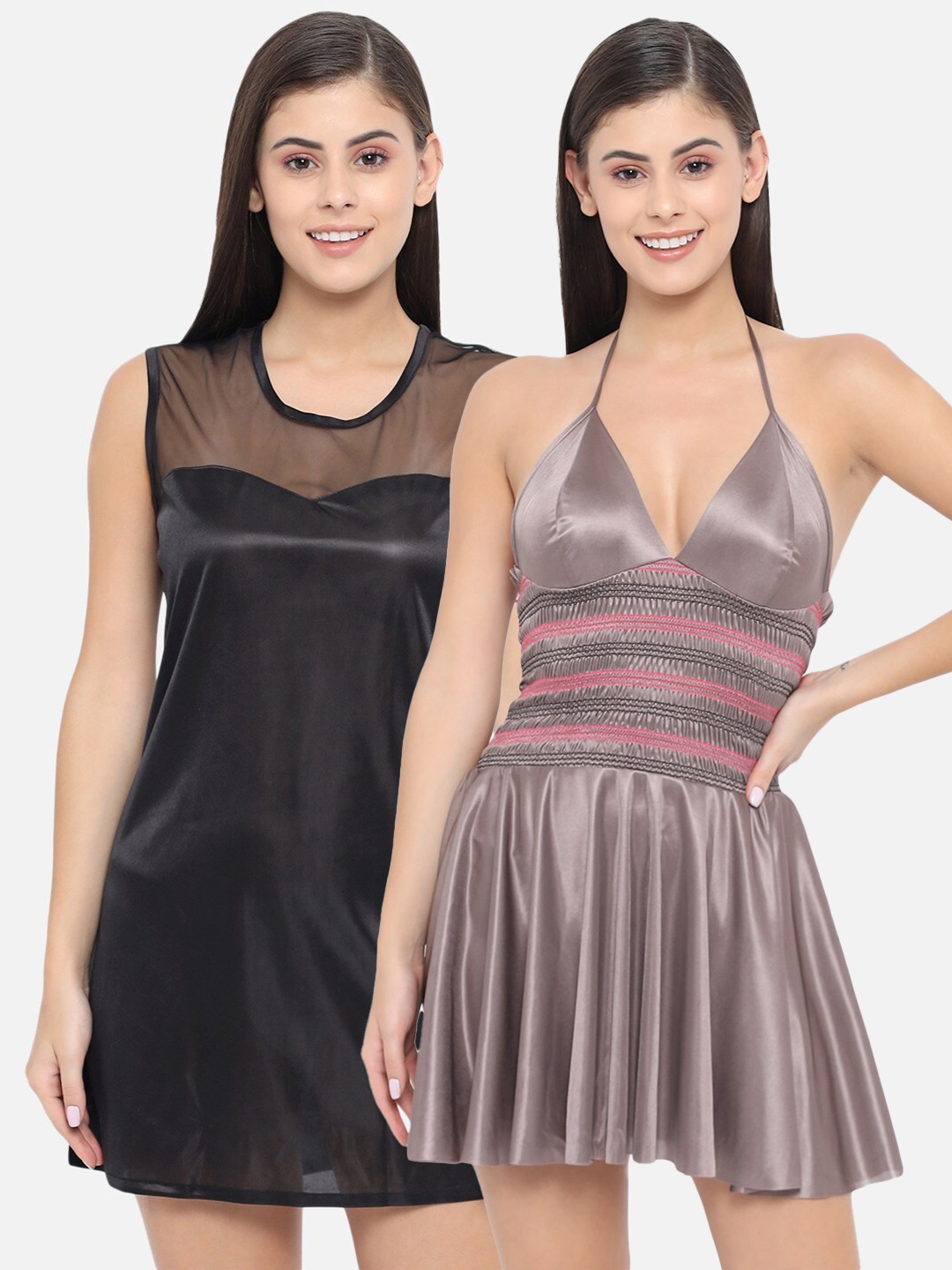 

Klamotten Pack Of 2 Black & Grey Baby Doll