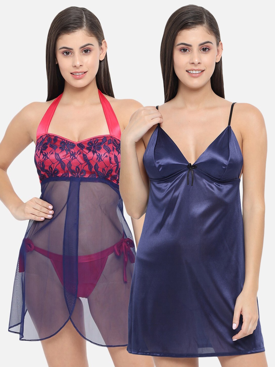 

Klamotten Pack Of 2 Red & Navy Blue Baby Doll