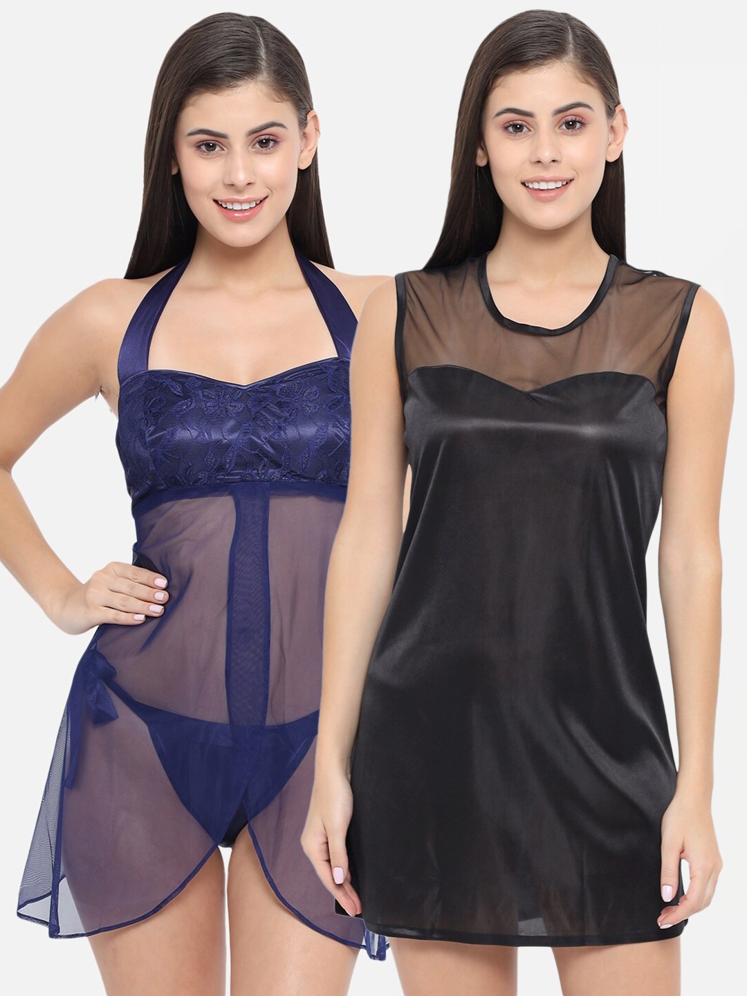 

Klamotten Pack Of 2 Black & Blue Baby Doll