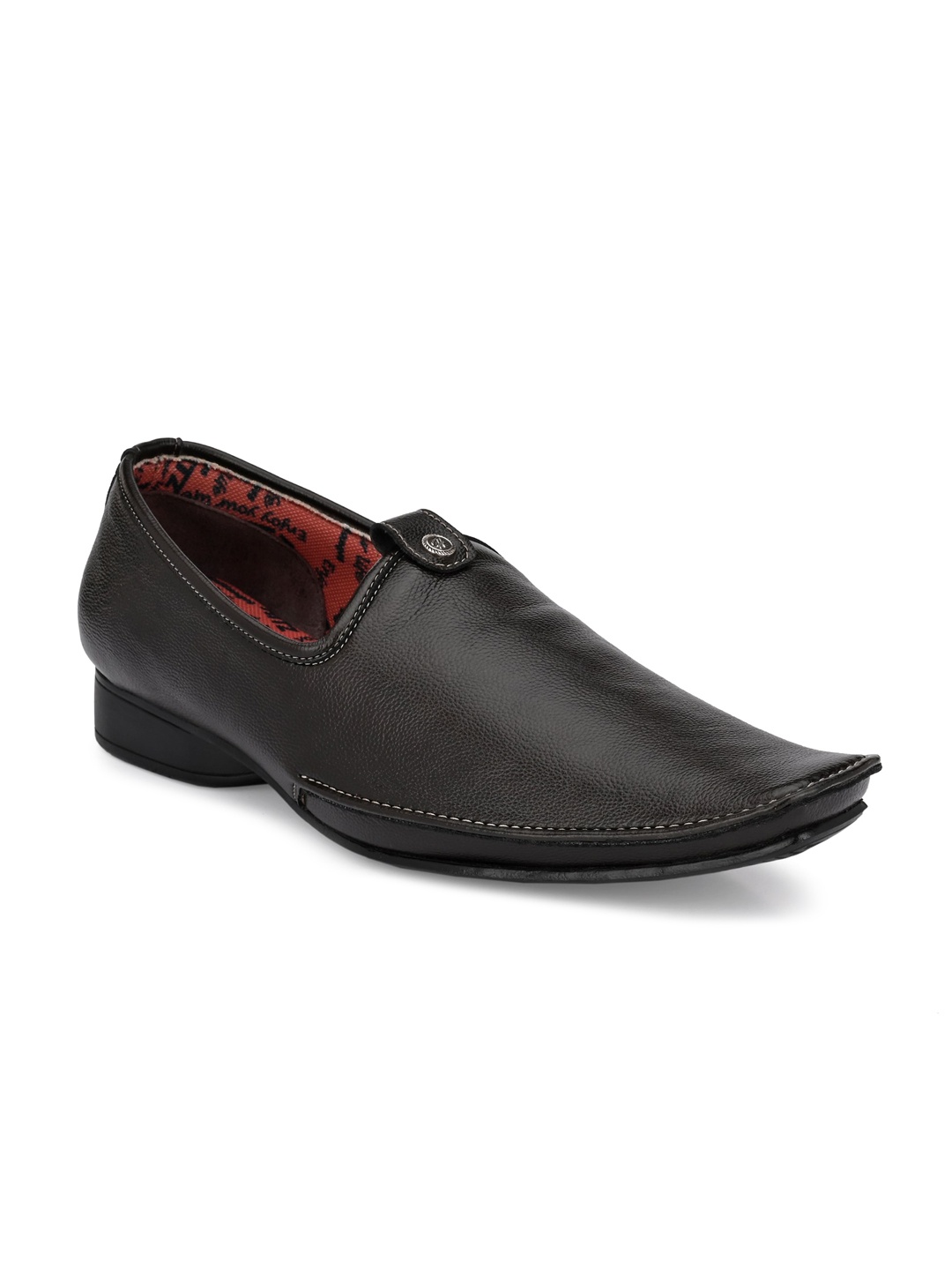 

Hitz Men Brown Formal Leather Shoes