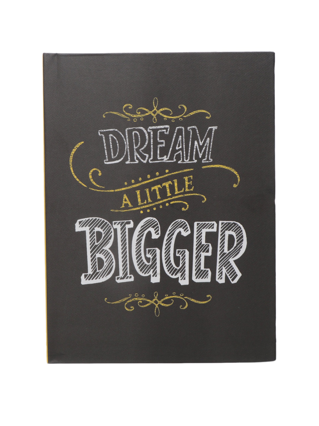 

Archies Charcoal-Grey & White Typography Printed Notebook