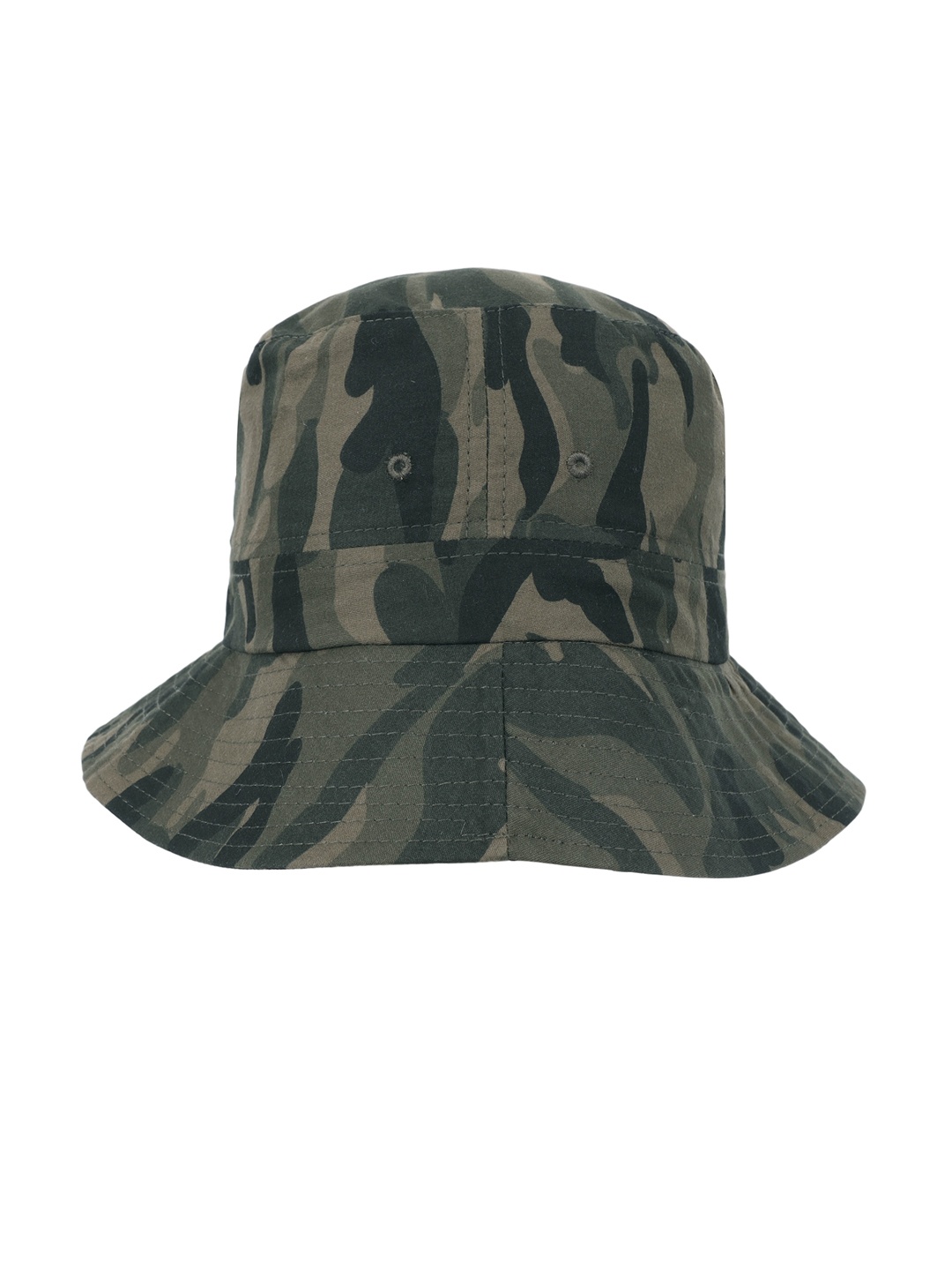 

FabSeasons Unisex Green Camouflage Printed Cotton Bucket Hat, Black