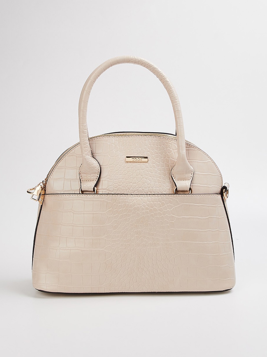 

CODE by Lifestyle Beige Structured Handheld Bag