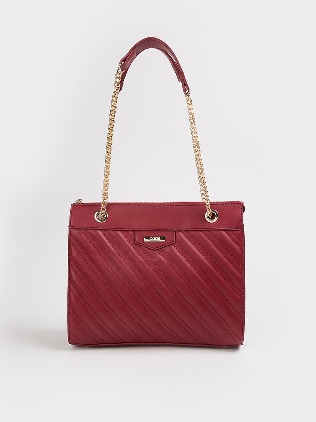 

CODE by Lifestyle Red Structured Satchel