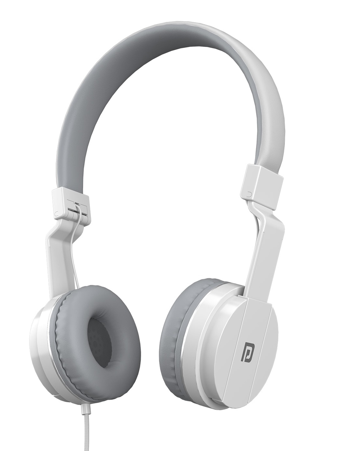 

Portronics White Solid Aural 1 Foldable On Ear Wired Headphone