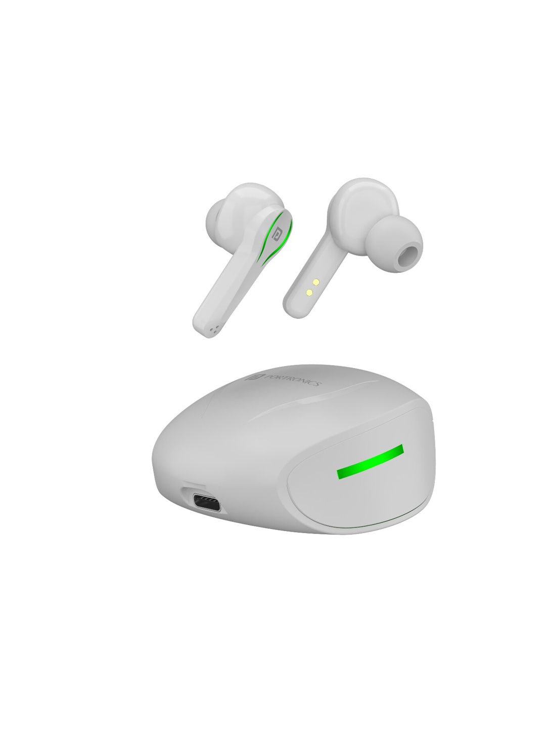 

Portronics White Solid Bluetooth 5.0 True Wireless Earbuds