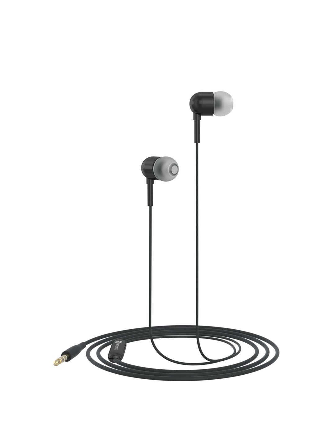 

Portronics Black Solid Conch 50 in-Ear Wired Earphone