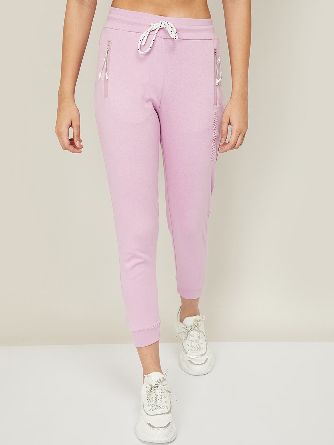 

Kappa Women Purple Solid Pure Cotton Joggers