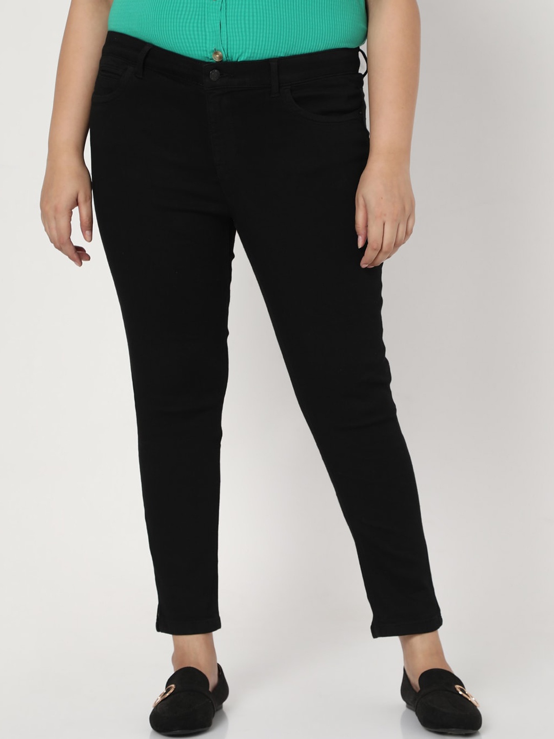 

VERO MODA CURVE Women Black Skinny Fit Jeans