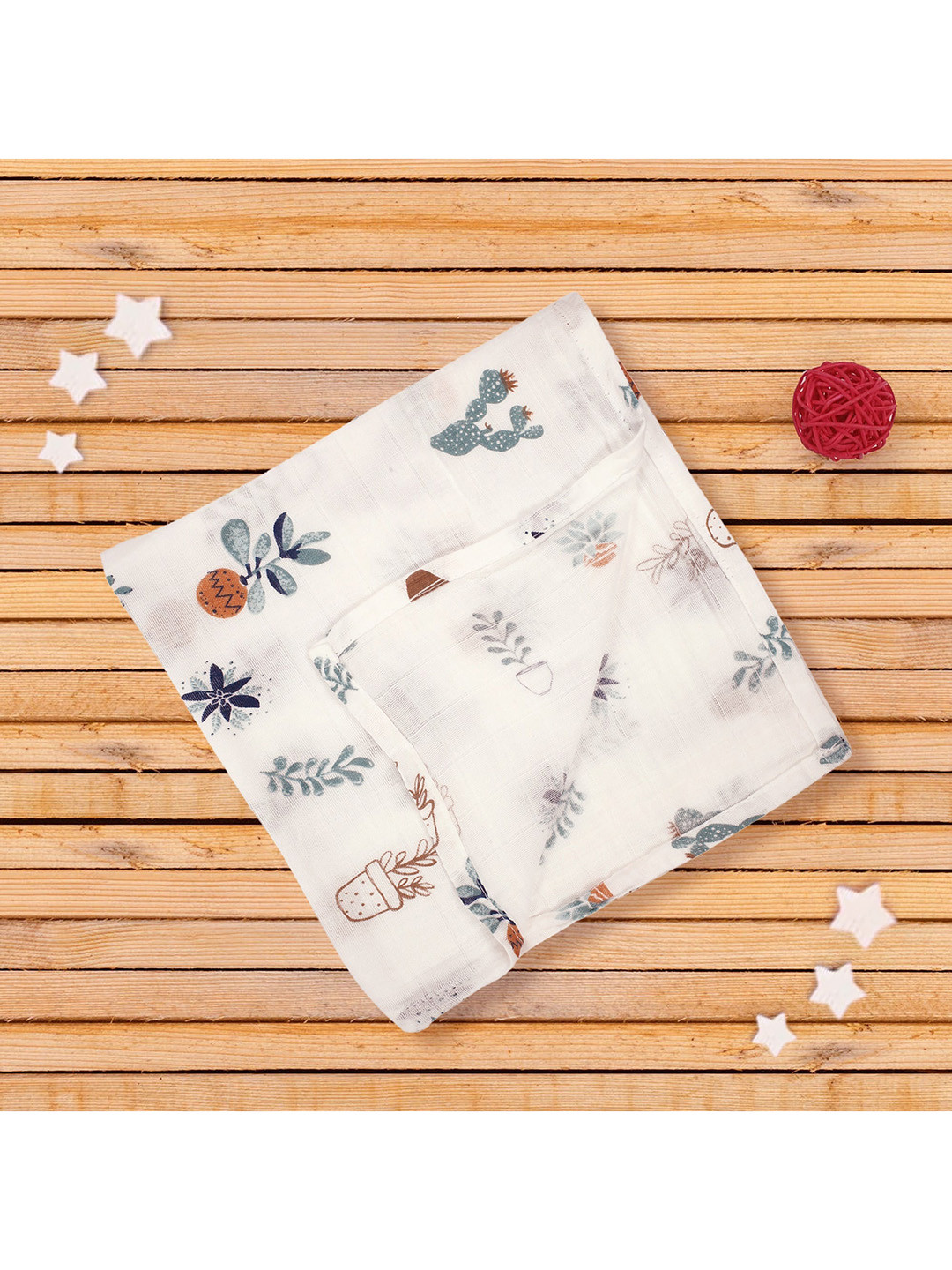 

Baby Moo White & Green Summer Single Bed Blanket