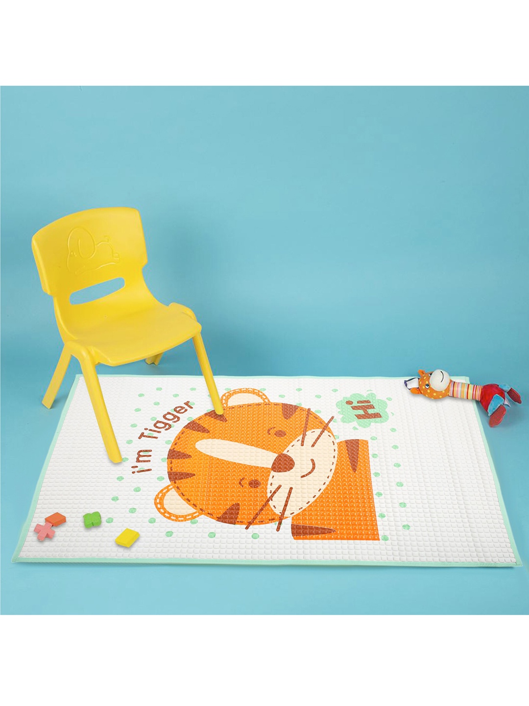 

Baby Moo Infants White And Orange Massage Mat