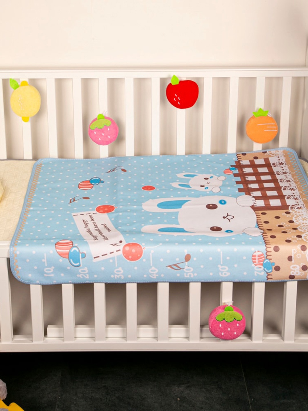 

Baby Moo Printed Cotton Mattress, Blue