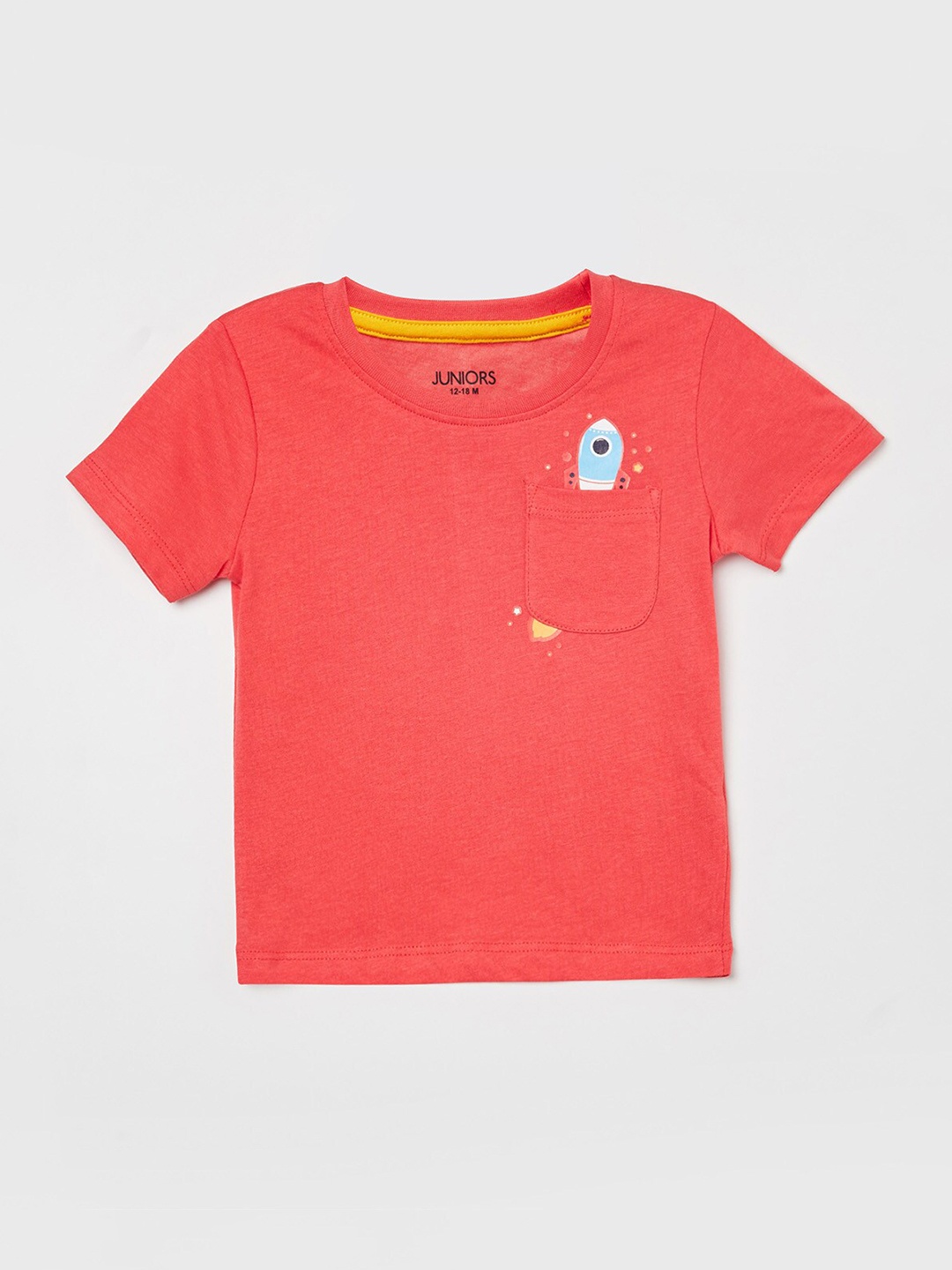 

Juniors by Lifestyle Boys Orange Pockets T-shirt