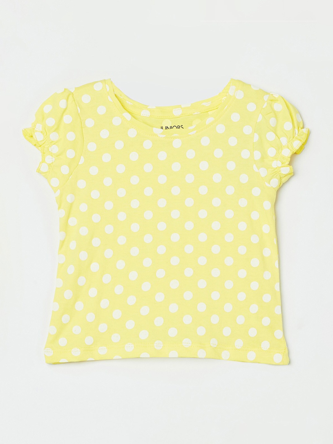 

Juniors by Lifestyle Yellow Print Top