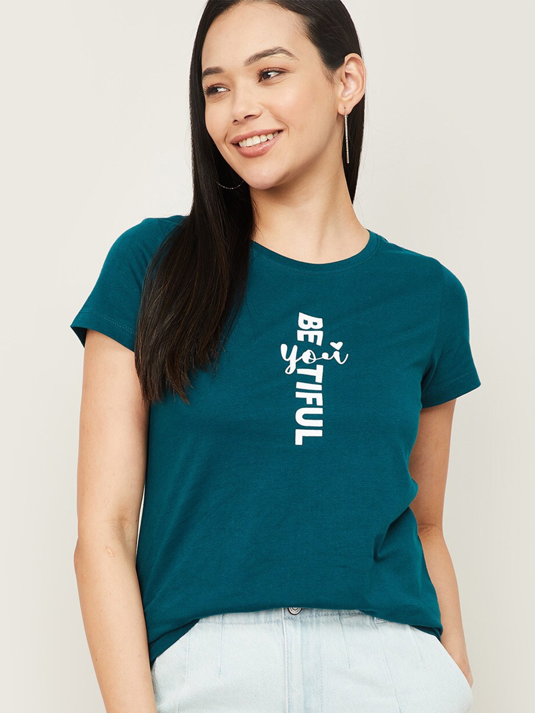 

Fame Forever by Lifestyle Teal Print Top