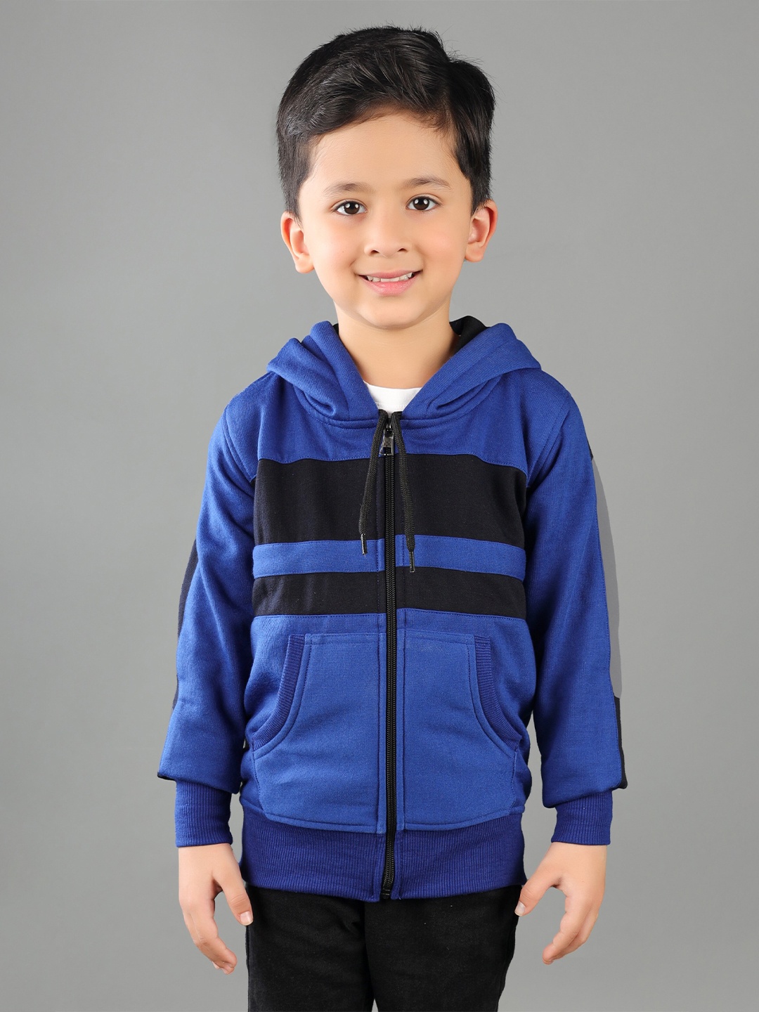 

ahhaaaa Boys Blue Hooded Sweatshirt